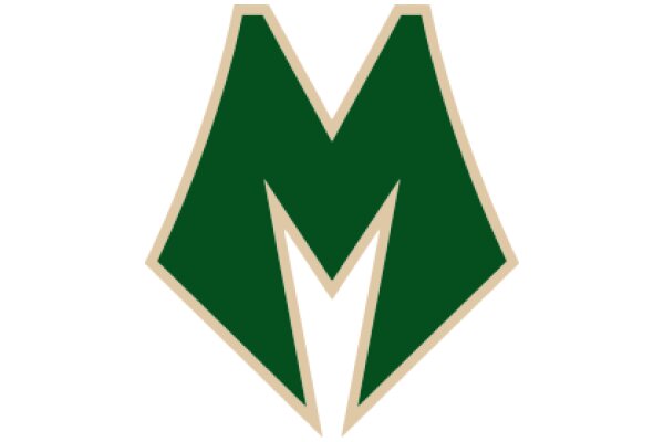 Stylized Green and Gold 'M' Logo