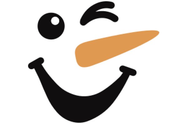 A Whimsical Smiley Face with a Nose