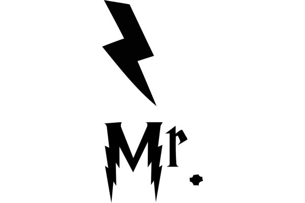 A Stylized Logo of a Lightning Bolt and the Word 'Mr' in a Modern, Sleek Design