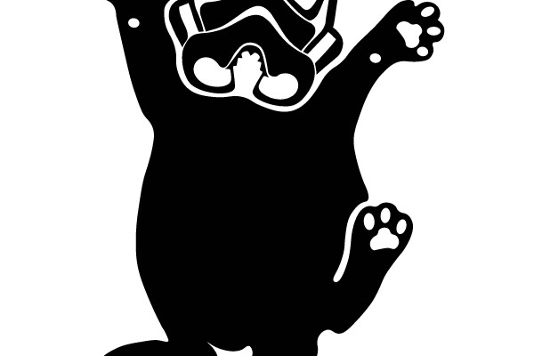 Cat in Stormtrooper Helmet: The Galactic Feline