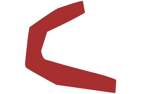 Red and White Background with Curved Line