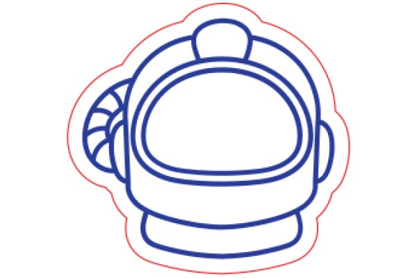 Stylized Artwork of a Round Object with Curved Lines