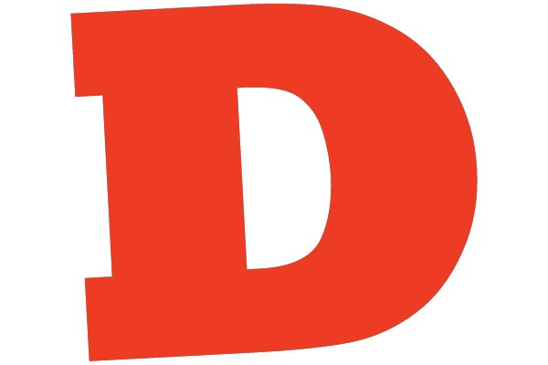 Bold Red Letter D