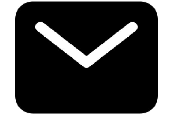 Simplistic Design: A Black Icon with a White Line