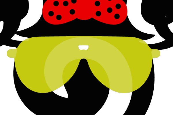 Playful Ears: A Fun and Colorful Cartoon Character
