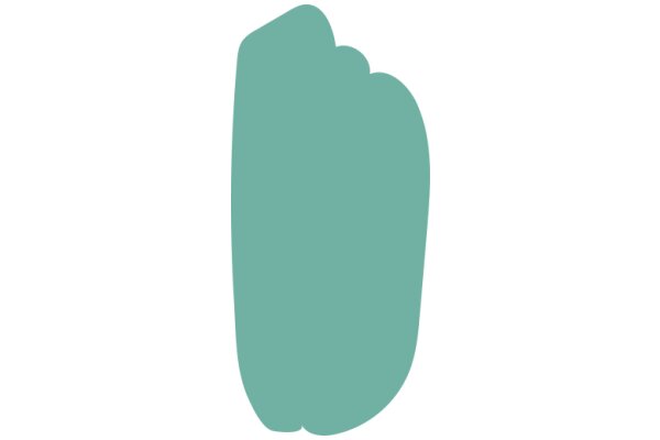 A Solid Shade of Teal: A Visual Exploration of Color and Shape