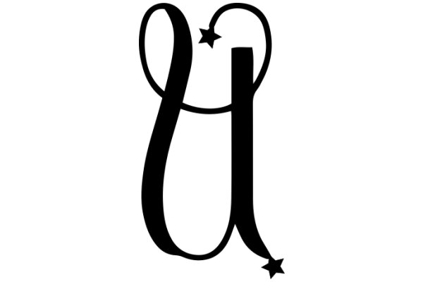 Stylized Letter 'A' with a Star