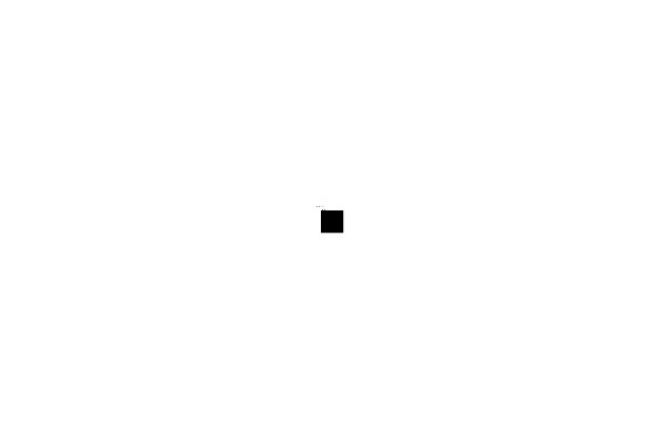 An empty black square with a white border.
