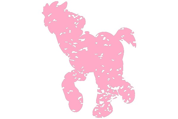 Pink Poodle Outline