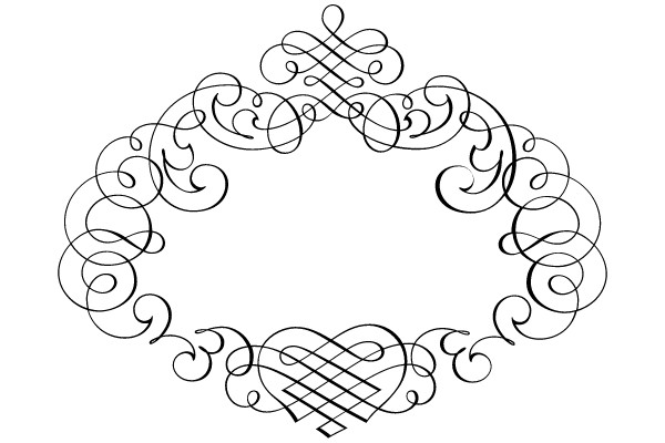 Ornate Vintage Frame with Flourishes
