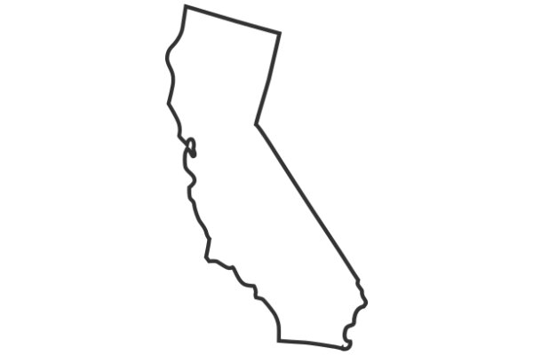 Simplified California State Outline