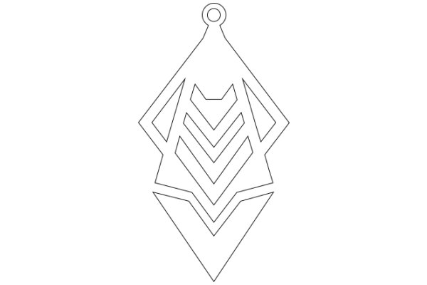 Simplistic Line Art: A Stylized Geometric Design