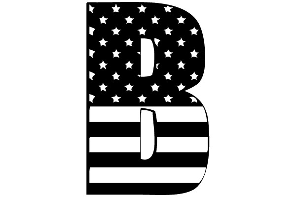 Bold Stars and Stripes 'B'