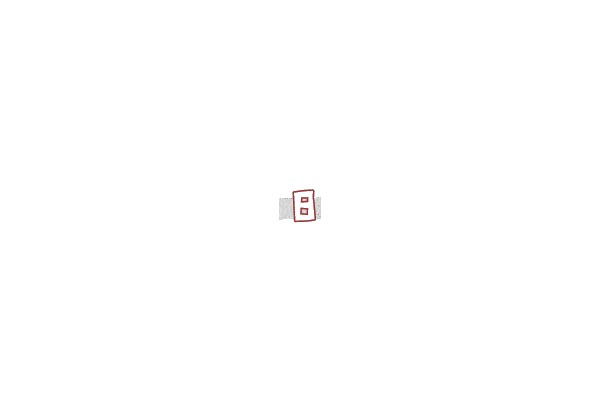 A Simple Line Drawing of a Rectangular Object