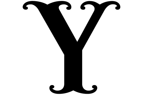 Bold Serif Alphabet Character 
