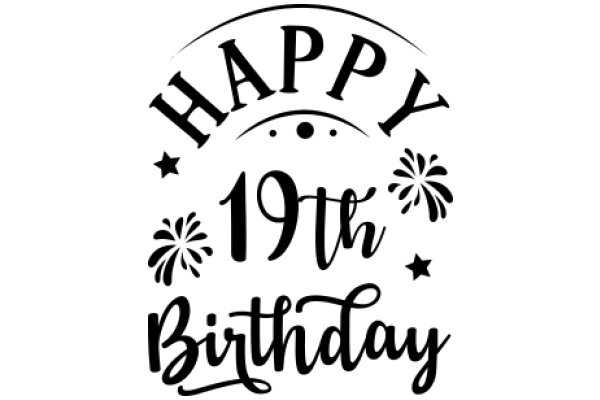 Celebrating a 19th Birthday with a Warm and Festive Greeting