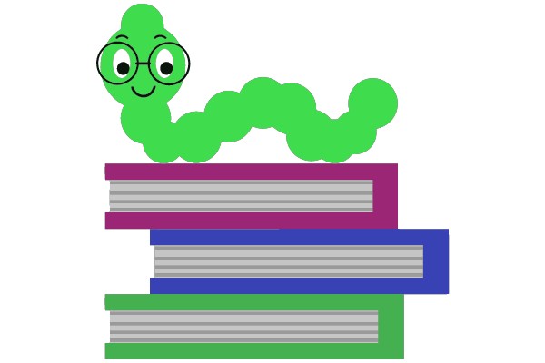 Educational Worm on Books