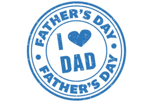 Father's Day Celebration: A Blue Stamp of Love and Appreciation