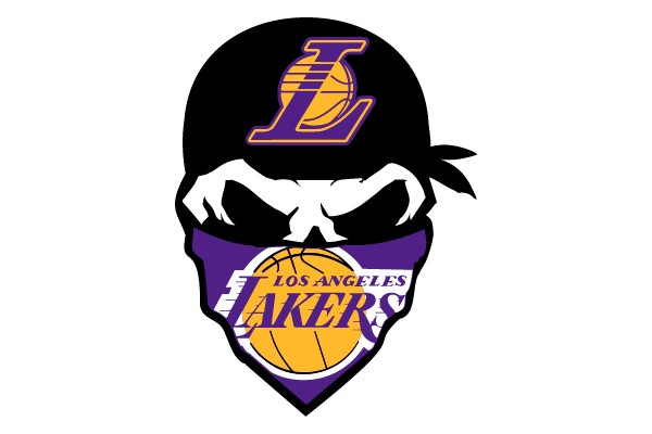 Los Angeles Lakers Mask Logo