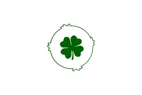 Lucky Four-Leaf Clover Badge