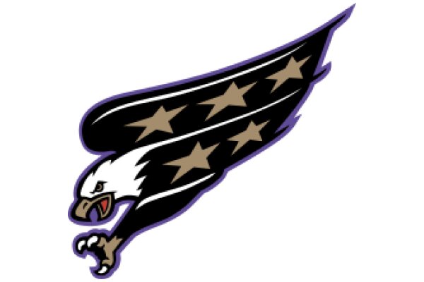 Stylized Eagle Logo with Star Patterns