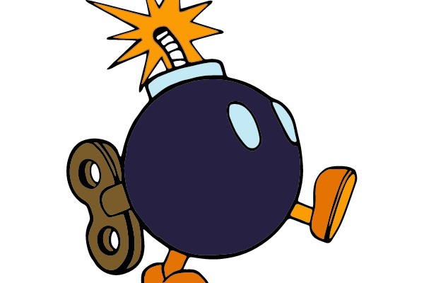 Exploding Bomb with Fidget Spinner Leg