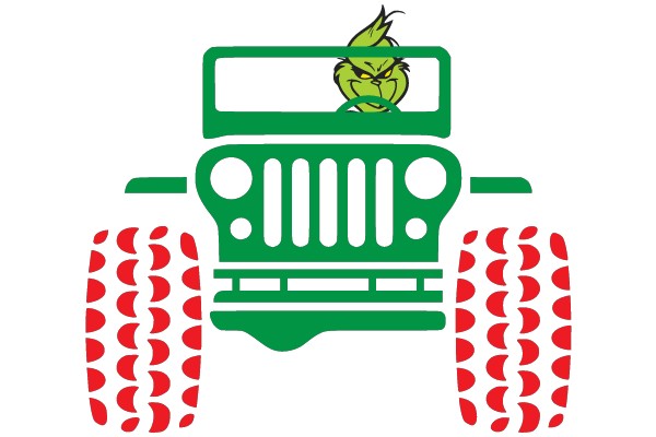Grinch Jeep Rally Ready