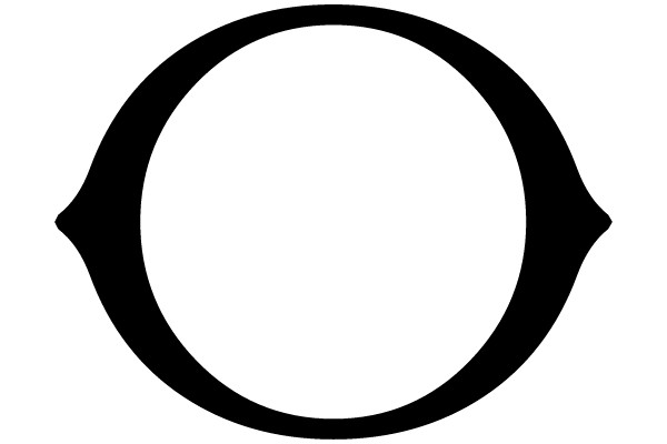 Black Circle on White Background