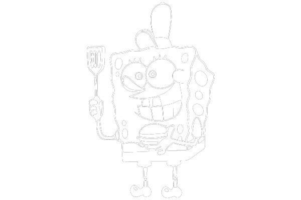 Squidward with a Grilled Cheese Sandwich