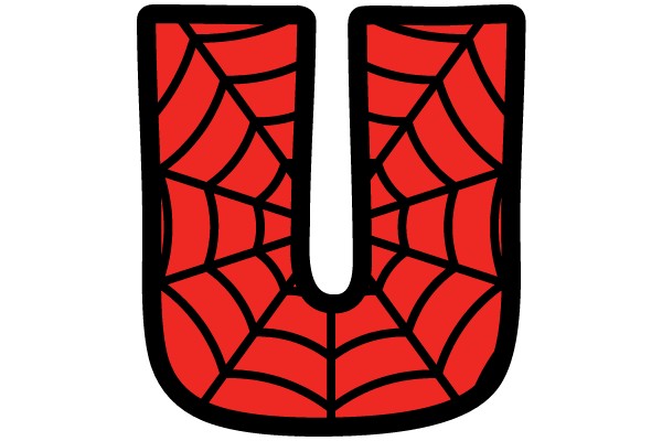 Spider Web Letter U
