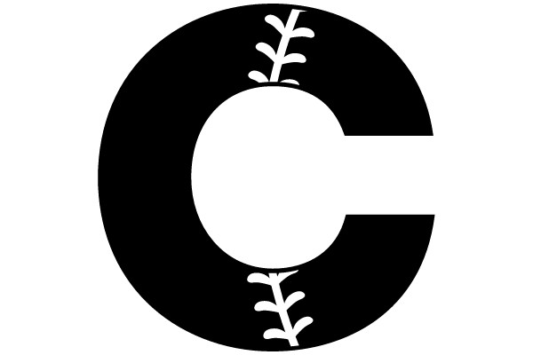 Baseball Stitched Letter C