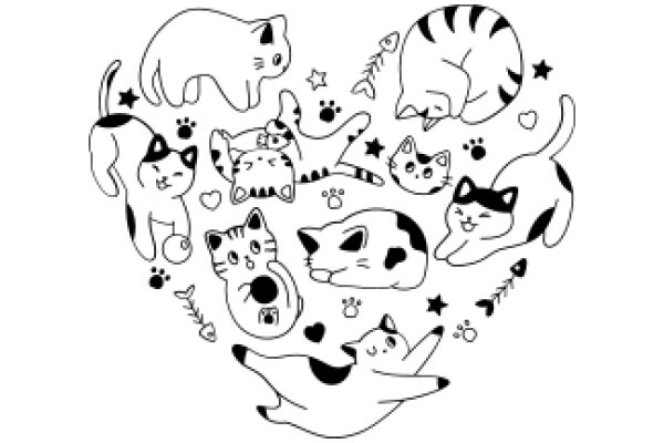 Whimsical Feline Fantasy: A Collection of Cats and Their Friends