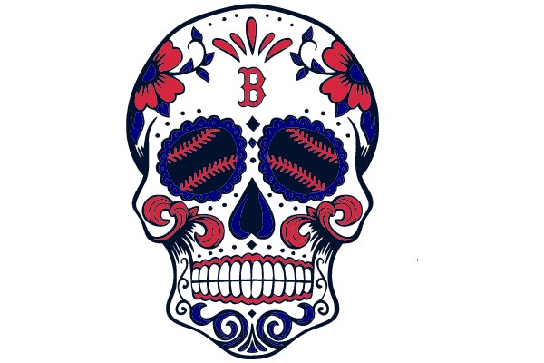 Sugar Skull Baseball Fan Art
