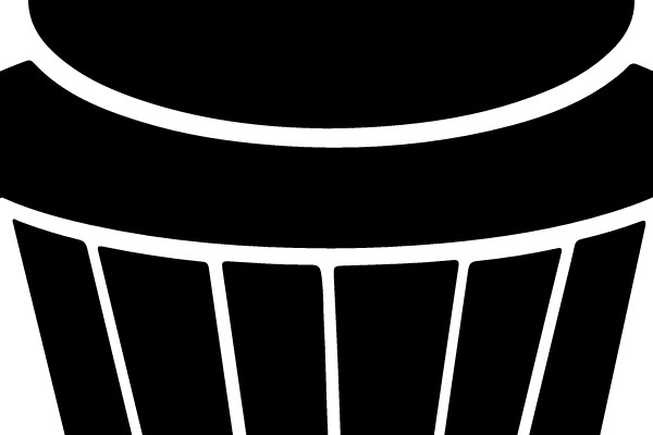 Simplistic Icon of a Cupcake