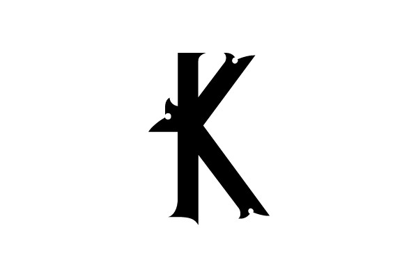 Bold Gothic Letter K