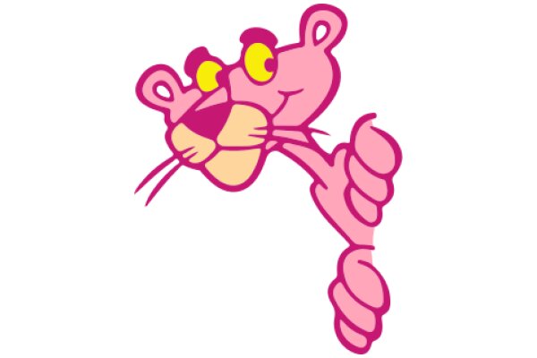 Pink and Yellow Cartoon Character