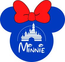 Minnie Mouse's Blue and Red Heart Logo