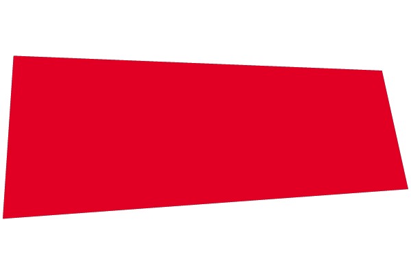 A Solid Red Rectangular Flag