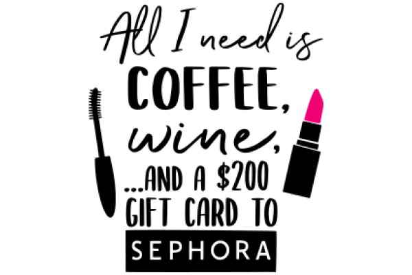 All I Need Is Coffee, Wine, and a $200 Gift Card to Sephora