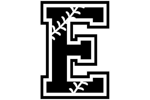 Baseball Letter 'E'