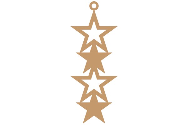 Stylized Starburst Design with a Golden Hue
