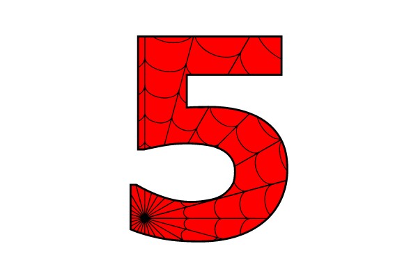 Spider-Webbed Number Five