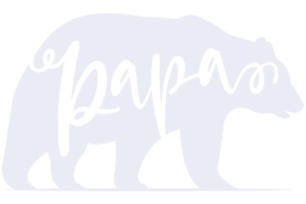 A Stylized Logo of a Bear with the Word 'Papa' Written in a Curly Script