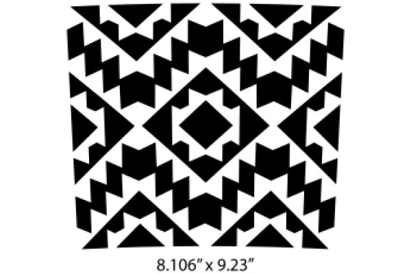 Stylized Geometric Pattern with a Color Scheme