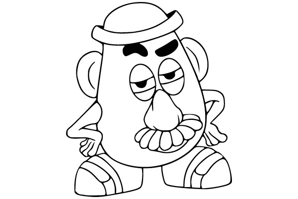 Classic Toy Story Mr. Potato Head Coloring Page