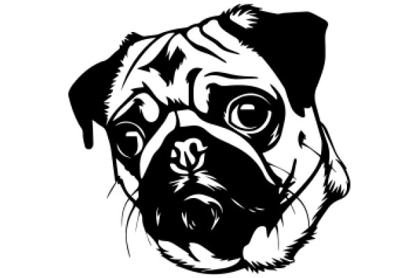 Stylized Pug Portrait