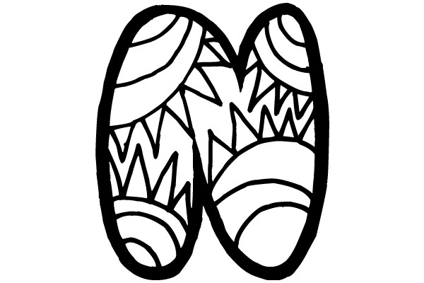 Symmetrical Patterned Sneakers