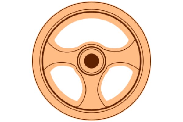 A Close-up of a Steering Wheel Icon
