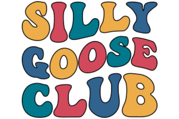 Vibrant and Playful Typography: A Colorful Display of Silly, Goofy, and Club-Themed Words