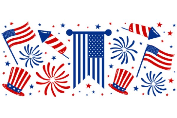 Celebrating American Spirit: A Festive Collection of Patriotic Symbols